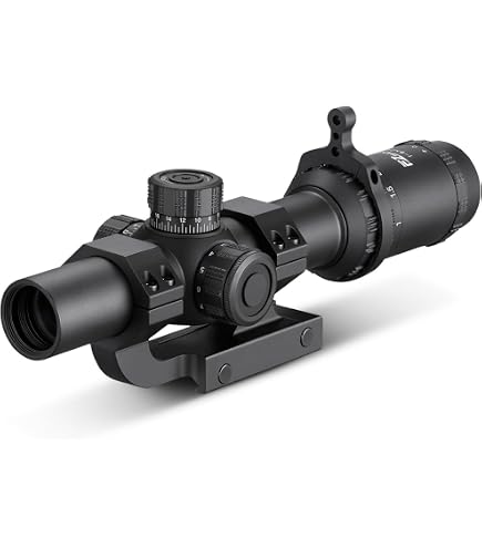 EZshoot LPVO Rifle Scope with Cantilever Mount, Illuminated